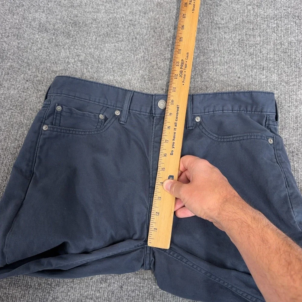 Levi's 514 Pants Men 33x32 Blue Garment Dyed Chino Straight Fit 5-Pocket Casual